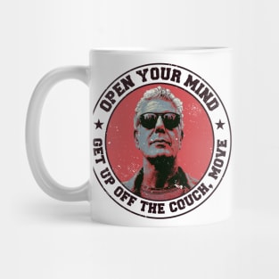 Anthony Bourdain quote Mug